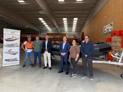 Una empresa de Valen�a dona una embarcaci�n a Protecci�n Civil para reforzar la seguridad en el r�o Mi�o