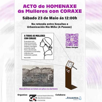Un acto na Guarda lembrar� �s mulleres que axudaron aos presos do Campo de Concentraci�n de Camposancos