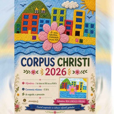 Las alfombras florales volver�n a transformar A Guarda el pr�ximo 7 de junio