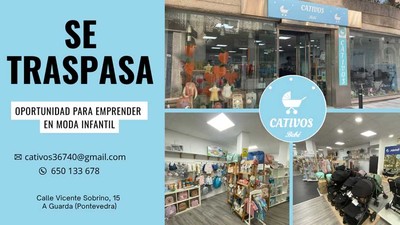 Se traspasa -Cativos beb�- en A Guarda: oportunidad para emprender en moda infantil