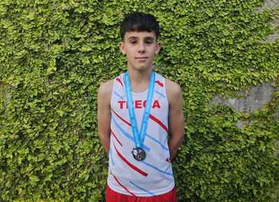 Xoel P�rez alcanza el subcampeonato gallego Sub14 en los 500 metros lisos