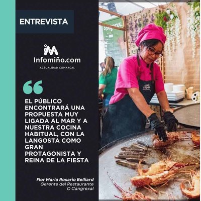 Entrevista a Flor, gerente del Restaurante O Cangrexal, por su renovaci�n como propuesta gastron�mica en la Fiesta de la Langosta