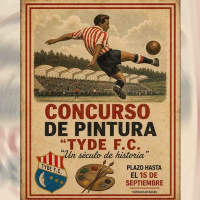 El TYDE FC convoca un concurso de pintura para celebrar su Centenario con un premio de 500 euros