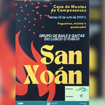 Camposancos celebra San Juan con m�sica tradicional y queimada