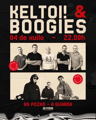 Keltoi! y Boogies ofrecer�n un concierto el 4 de julio en As Pozas en A Guarda