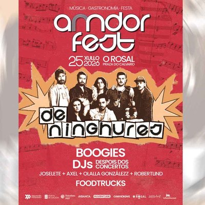 O Rosal ya tiene cartel para el AMDOR FEST 2026 con De Ninghures como gran protagonista