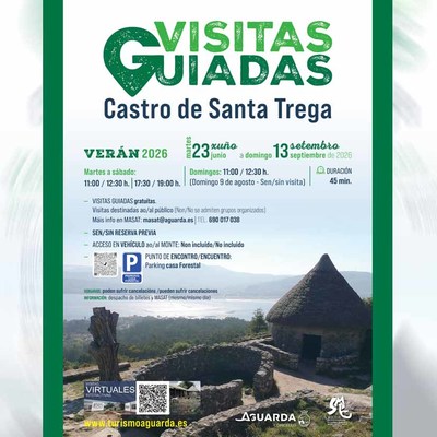 El Castro de Santa Trega ofrecer� 22 visitas guiadas semanales hasta mediados de septiembre