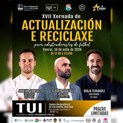Tui reunir� a Claudio Gir�ldez, Jonatan Gir�ldez y Borja Fern�ndez en una jornada formativa por el centenario del TYDE