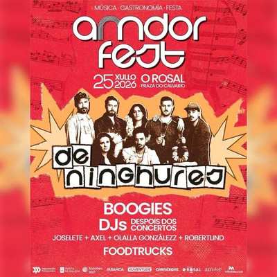 M�sica, foodtrucks y De Ninghures: as� ser� el AMDOR FEST 2026 en O Rosal
