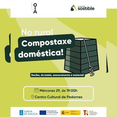 El Concello de Oia contin�a su campa�a de compostaje con una nueva entrega de composteros en Pedornes