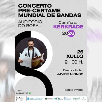 La banda de O Rosal presenta este domingo el repertorio con el que competir� en Kerkrade