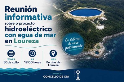 Reuni�n abierta en Loureza sobre el proyecto hidroel�ctrico con agua de mar previsto en Oia