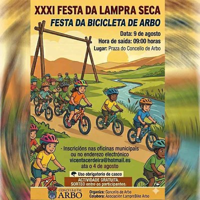 La Festa da Bicicleta de Arbo se celebrar� el 9 de agosto dentro de la Lamprea Seca