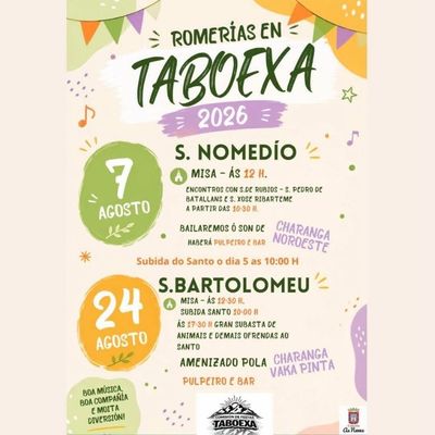 Las romer�as de Taboexa regresan con m�sica, tradici�n y ambiente festivo en As Neves