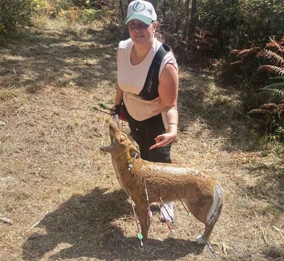 El Club Arco Trasno de Tomi�o estrena con �xito su primera prueba Bowhunter