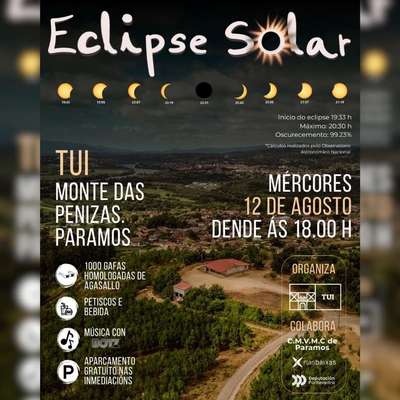 Tui celebrar� el eclipse solar con m�sica, gastronom�a y observaci�n desde el Monte das Penizas