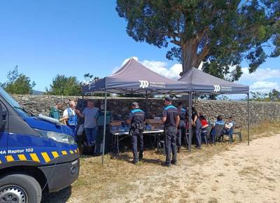 A Guarda despleg� un operativo de 40 efectivos para garantizar la seguridad durante el Domingo do Monte