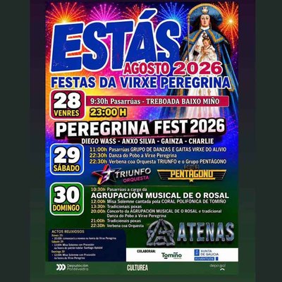 Est�s celebra las Festas da Virxe Peregrina con tres d�as de m�sica, tradici�n y verbena