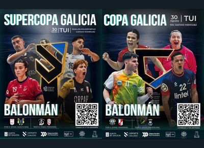Tui se prepara para acoger este domingo las finales de la Copa y Supercopa Galega de Balonmano
