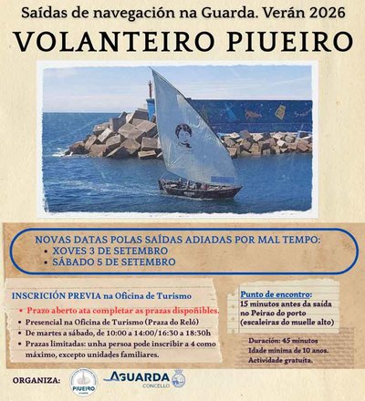 El Volanteiro Piueiro volver� a navegar este jueves y s�bado en A Guarda