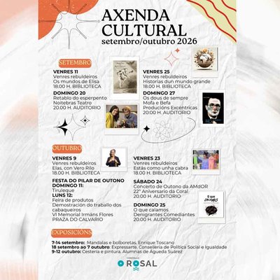 El Concello do Rosal programa m�s de una docena de propuestas culturales para septiembre y octubre