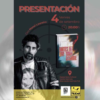 Tui acoge la presentaci�n de -Antes de que todo cambie-, la �ltima novela de Manel Loureiro