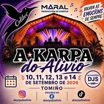 A Karpa do Alivio abrir� sus puertas en Tomi�o con cinco d�as de m�sica, gastronom�a y ocio