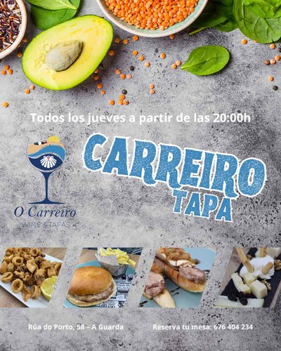 O Carreiro estrena esta semana la -CarreiroTapa-, una nueva cita semanal con el tapeo en A Guarda