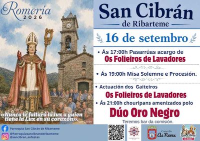 As Neves celebra la romer�a de San Cibr�n de Ribarteme con m�sica, procesi�n y tradici�n