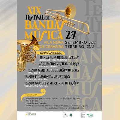 El Festival de Bandas de M�sica de Cerveira rendir� homenaje a Valdemar Sequeira