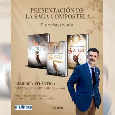 Francisco Narla presenta este viernes en A Guarda -Santiago-, el cierre de su trilog�a -Compostela-
