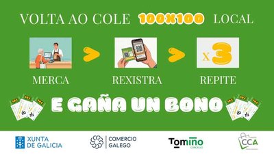 El comercio de Tomi�o premia las compras locales con bonos de 10 euros en la vuelta al cole
