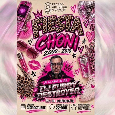 Fiesta Choni 2000-2010: el Recreo Art�stico Guard�s prepara una noche tem�tica en A Guarda