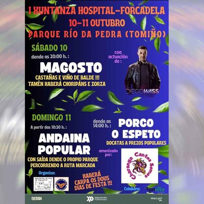 Tomi�o celebra la I Xuntanza Hospital-Forcadela con magosto, m�sica, andaina y porco ao espeto