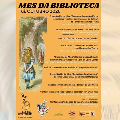 La Biblioteca Municipal de Tui llena octubre de literatura con una decena de actividades