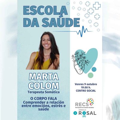 Marta Colom hablar� en O Rosal sobre emociones, estr�s y las se�ales que env�a el cuerpo