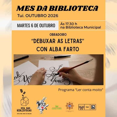 La Biblioteca Municipal de Tui propone un taller para aprender el arte de dibujar letras a mano