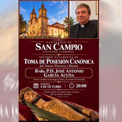El Santuario de San Campio de Figueir� recibe este domingo a su nuevo p�rroco y rector