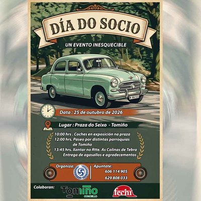 Coches cl�sicos, ruta por Tomi�o y jornada de convivencia este 25 de octubre en la Praza do Seixo