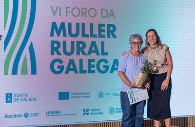 El Foro da Muller Rural Galega reconoce la trayectoria de Reme Ortega y el proyecto cultural de San Roqui�o