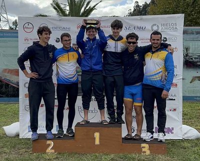 Diego Das Dores lidera los grandes resultados del Club Remo Tui en la Xoia do Mandeo