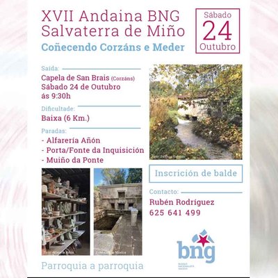 El BNG de Salvaterra organiza este s�bado una ruta por el patrimonio de Corz�ns y Meder