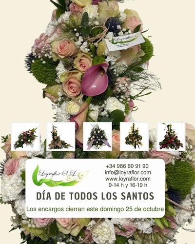 Loyraflor encara los �ltimos d�as para reservar flores para Todos los Santos