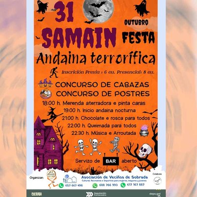 Sobrada(Tomi�o) se prepara para una noche de miedo con su Andaina Terror�fica este s�bado