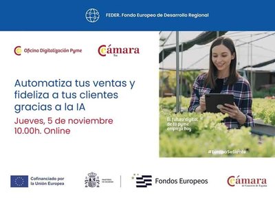 La C�mara de Comercio de Tui organiza un webinar gratuito para aprender a vender m�s con inteligencia artificial