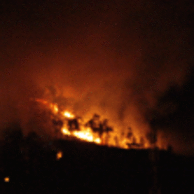 ESPECIAL - UN INCENDIO FORESTAL AFECT EN LA NOCHE DEL PASADO VIERNES A CAMINHA