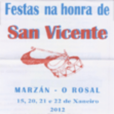 FESTAS NA HONRA DE SAN VICENTE EN MARZN-O ROSAL DO 20  22 DE XANEIRO DE 2012