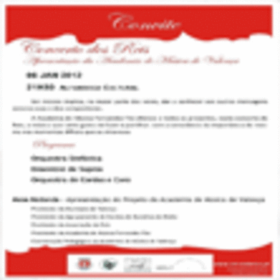 CONCERTO DE REIS O 6 DE JANEIRO NA ALFANDEGA CULTURAL DE VALENCA DO MINHO