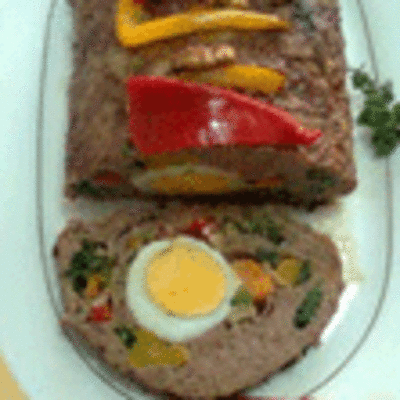 RECETA: PAN DE CARNE CON VERDURAS Y HUEVOS