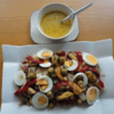 RECETA: SALPICN CON GARBANZOS